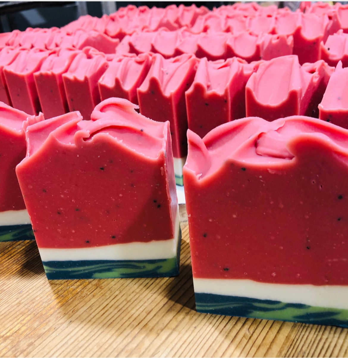 Wild Watermelon Soap🍉 Vegan/ Artisanal Soap/ Organic & Fair-Trade Shea Butter/ Refreshing Juicy Watermelon/ Exfoliating Organic Chai Seeds/ Organic Hempseed Oil/ Organic Castor Oil/ Handcrafted on Vancouver Island, Victoria B.C. Canada🇨🇦