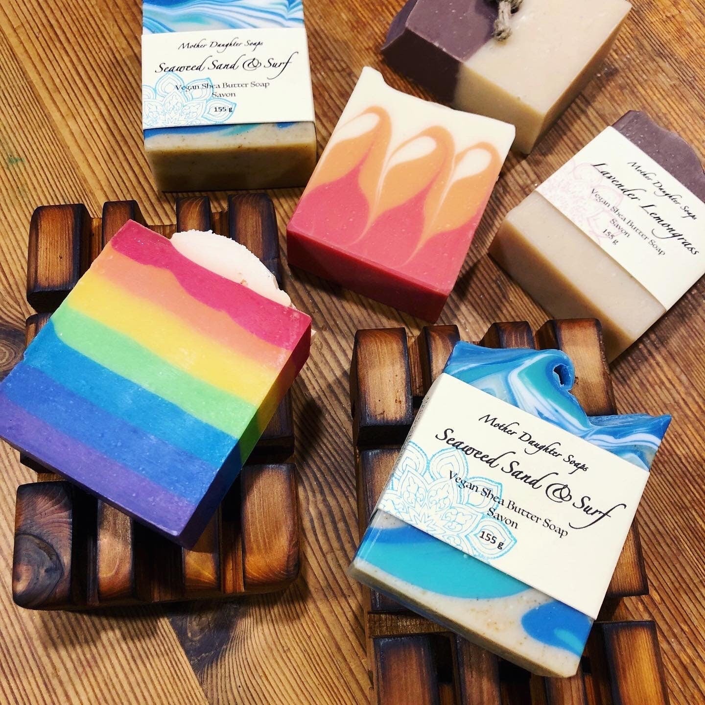 Seaweed Sand & Surf 🌊 Organic Shea Butter Soap/ Wild Harvested Seaweed🌿/ Local Beach Sand/ Peppermint/ Eucalyptus/ Spearmint/ Essential Oils/ Handcrafted on Vancouver Island, Victoria, B.C. Canada🇨🇦