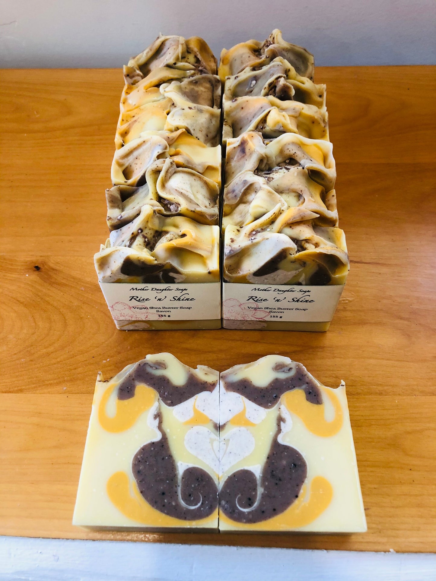 Rise ’n’ Shine Soap🍋⭐️ Lemon/ Eucalyptus/ Litsea Cubeba/ Chaga Mushroom🍄/ Organic Shea Butter/ Organic Hempseed Oil/ Artisan Vegan Soap/ Handcrafted on Vancouver Island, Victoria, B.C. Canada🇨🇦