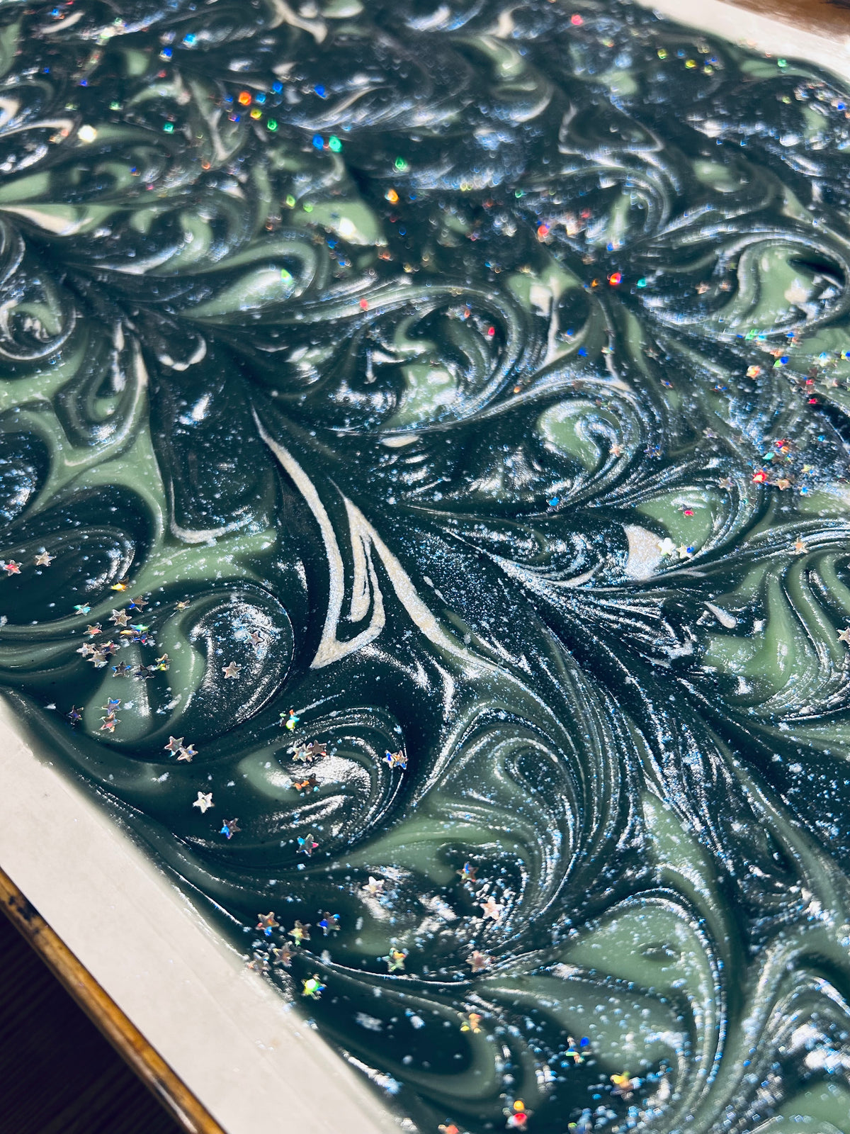 Moon Water Soap🌘💧Vegan/ Organic & Fair-Trade Shea Butter/ Natural Indigo Powder/ Blue Raspberry/ Artisanal Soap/ Handcrafted on Vancouver Island, Victoria B.C. Canada🇨🇦