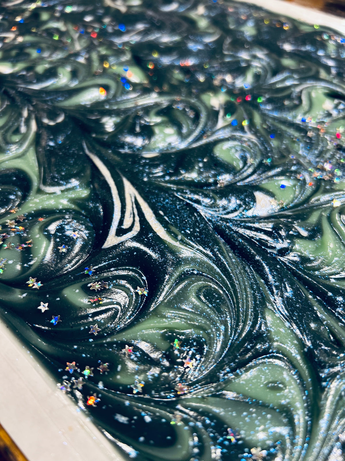 Moon Water Soap🌘💧Vegan/ Organic & Fair-Trade Shea Butter/ Natural Indigo Powder/ Blue Raspberry/ Artisanal Soap/ Handcrafted on Vancouver Island, Victoria B.C. Canada🇨🇦