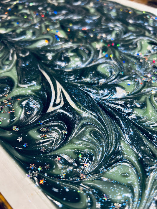 Moon Water Soap🌘💧Vegan/ Organic & Fair-Trade Shea Butter/ Natural Indigo Powder/ Blue Raspberry/ Artisanal Soap/ Handcrafted on Vancouver Island, Victoria B.C. Canada🇨🇦